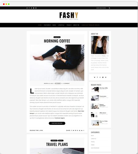 Fashy WordPress Theme